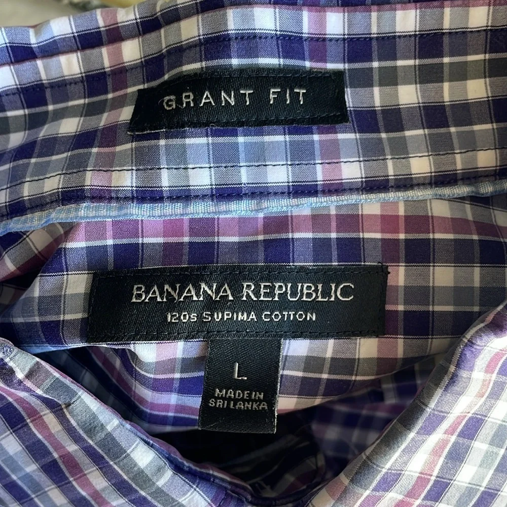 Banana Republic Grant Fit Plaid Shirt